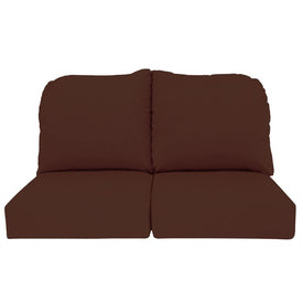 24" L x 22" W x 5" D Seat Cushions and 22" W x 20" H x 5" D Back Cushions Deep Seating Set (2 Sets) - Canvas Bay Brown