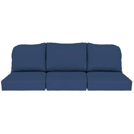 24" L x 22" W x 5" D Seat Cushions and 22" W x 20" H x 5" D Back Cushions Deep Seating Set (3 Sets) - Canvas Navy