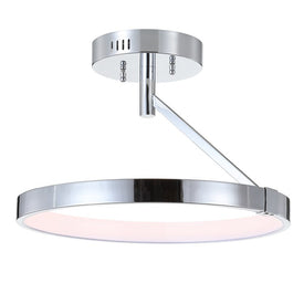 Owen Semi-Flush Mount Ceiling Fixture - Chrome
