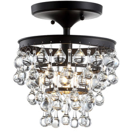 Toronto Single-Light Semi-Flush Mount Ceiling Fixture - Oil Rubbed Bronze