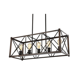 Galax Five-Light LED Linear Pendant - Oil Rubbed Bronze
