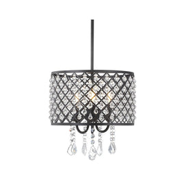 Gigi Three-Light Pendant - Black
