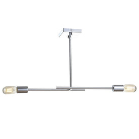 Turing Two-Light Linear Pendant - Chrome