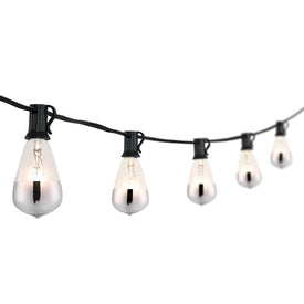 Crispy 10 ft. Ten-Light Indoor/Outdoor String Light - Black