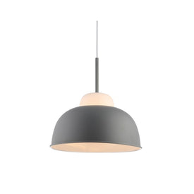 Simon Single-Light Pendant - Gray and White