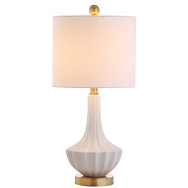 Parker Mini Ceramic Table Lamp - White