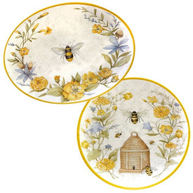 Bee Sweet Two-Piece Platter Set