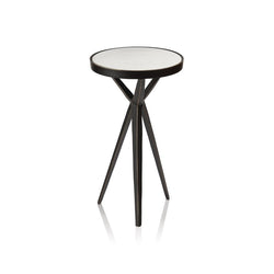 Adhara Aluminum Cocktail Table with Marble Top