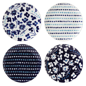 Floral Way Accent Plates Set of 4 - Assorted