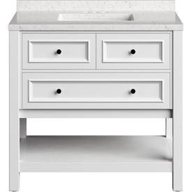 Tremont 36" Single Bathroom Vanity Cabinet with Top and Sink - White