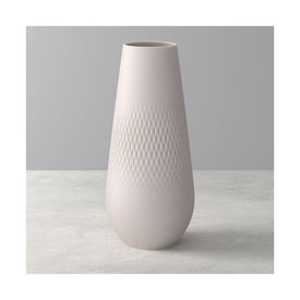 Manufacture Collier Beige Tall Carre Vase