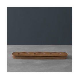 Artesano Original Wood Tray for Dip Bowl