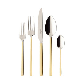 La Classica Gold Five-Piece Place Setting Flatware