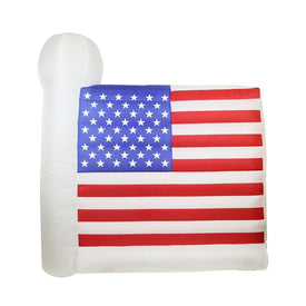 6' Inflatable Fourth of July American Flag Outdoor Decor