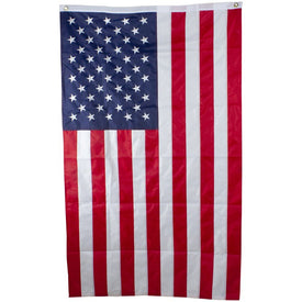Patriotic Americana Embroidered 3' x 5' Outdoor House Flag with Grommets