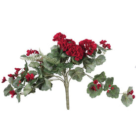 22" Red Geranium Hanging Bush