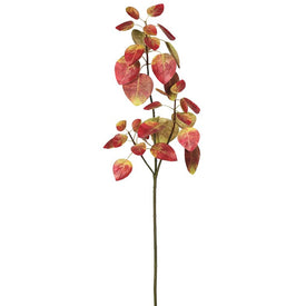 36" Artificial Red Autumn Eucalyptus Sprays 3-Pack
