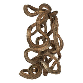 13" Natural Preserved Coiled Vine Single Piece