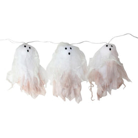 6-Count Color Changing Hanging Ghost Halloween Lights with 3.25' Clear Wire