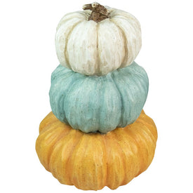 22" Triple Stacked Pumpkins Thanksgiving Tabletop Decor