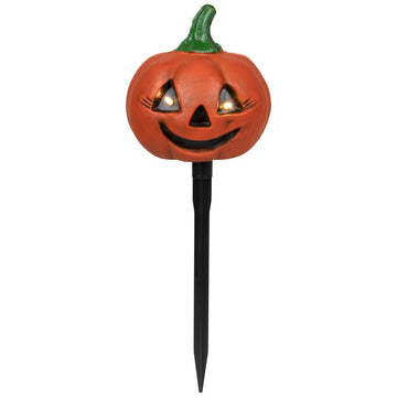 Lighted Jack-O'-Lantern Halloween Pathway Markers Set of 3