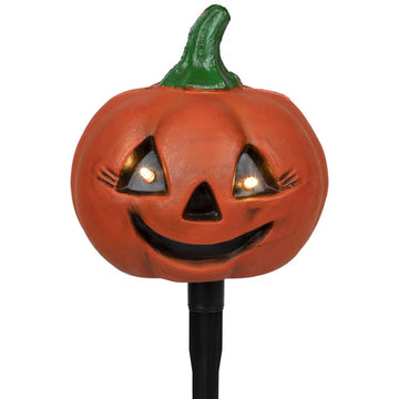 Lighted Jack-O'-Lantern Halloween Pathway Markers Set of 3