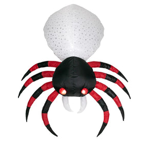 4' Spooky Town Lighted Inflatable Chill and Thrill Spider Outdoor Halloween Decoration