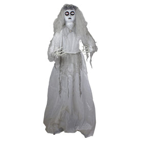 6' Lighted and Animated Ghost Bride Halloween Decoration
