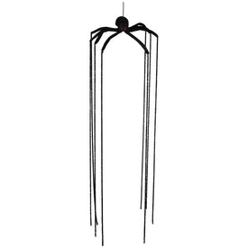 6' Black Long Legged Spider Halloween Decoration