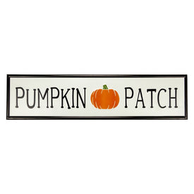31.5" Metal Pumpkin Patch Fall Harvest Sign