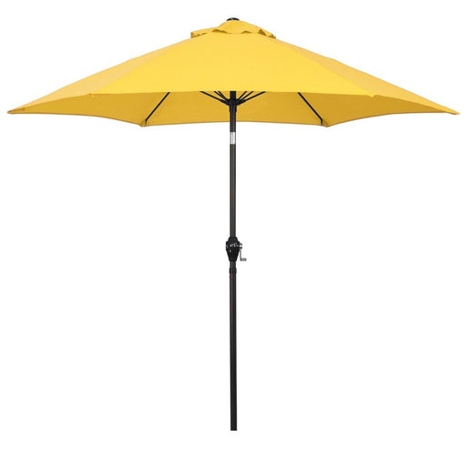 Astella 9' Aluminum Market Patio Umbrella with Fiberglass Ribs, Crank Lift, and Push-Button Tilt - Yellow