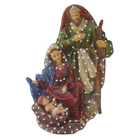 48" LED Lighted Holy Family Christmas Nativity Scene Outdoor Decoration