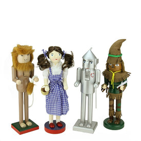 Decorative Wizard of Oz Wooden Christmas Nutcrackers Set of 4