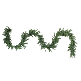 100' x 8" Unlit Green Commercial-Length Canadian Pine Artificial Christmas Garland