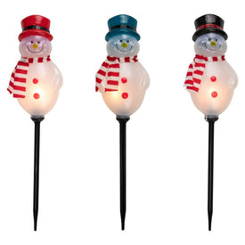 16" Snowmen Christmas Pathway Markers Set of 3