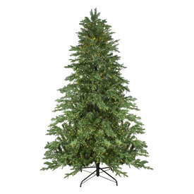 7.5' Pre-Lit Medium Mont Blanc Fir Artificial Christmas Tree with Dual-Color LED Lights