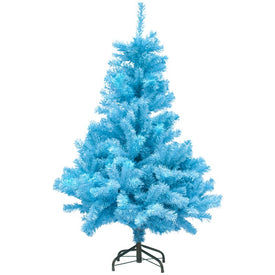 6' Unlit Cerulean Blue Pine Artificial Christmas Tree