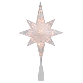 11" Lighted Bethlehem Star Christmas Tree Topper with Clear Lights