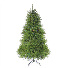 9' Pre-Lit Green Medium Northern Pine Artificial Christmas Tree with Multi-Color LED Lights