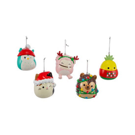 Squishmallows Blow Mold Ornaments Set of 5 - Assorted