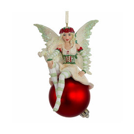 4.75" Amy Brown Christmas Fairy Ornament