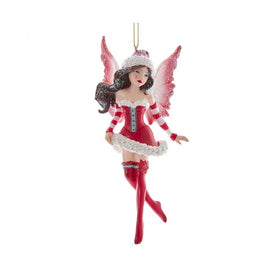6" Amy Brown Miss Santa Fairy Ornament