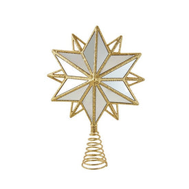 13.5" Unlit Acrylic Gold Star Tree Topper