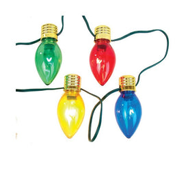 10-Light Multi-Colored Giant C7 Bulb Light Set