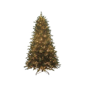 9' Pre-Lit Artificial Noble Fir Tree with Warm White LED Lights