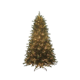 7.5' Pre-Lit Artificial Noble Fir Tree with Warm White LED Lights