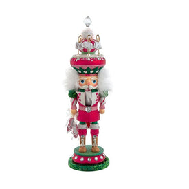 18" Hollywood Pink and Green Ballet Soldier Nutcracker