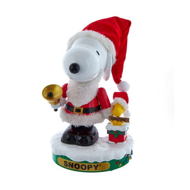 10" Battery-Operated Musical Santa Snoopy Nutcracker