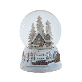 4.73" (120MM) Musical Snowy House Water Globe