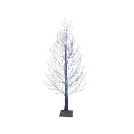 5' Pre-Lit Winter White Twig Tree with Cool White Fairy LED Lights